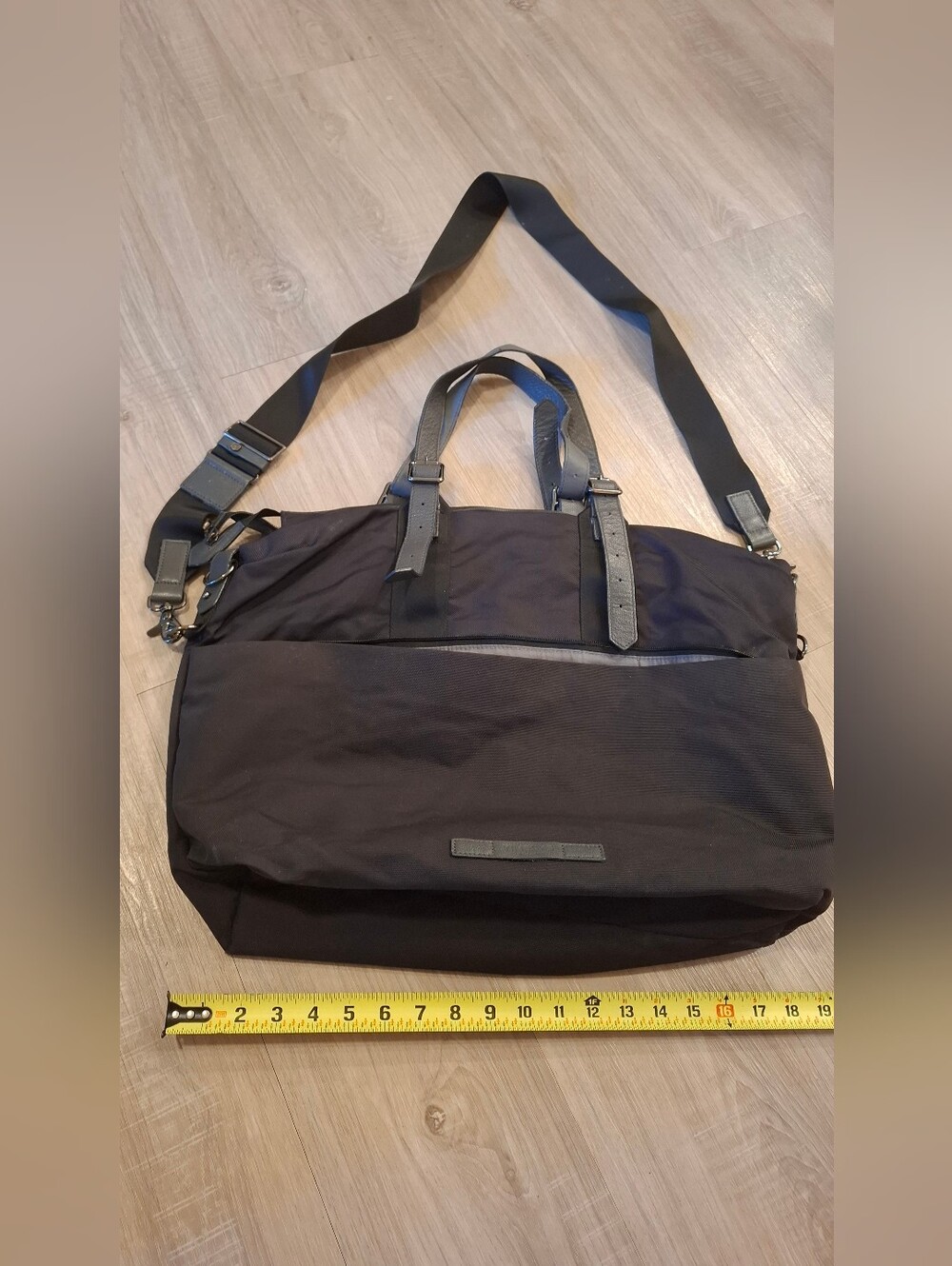 Timbuk 2 San Francisco Never Check Tote Shoulder Laptop Bag Cordura Black